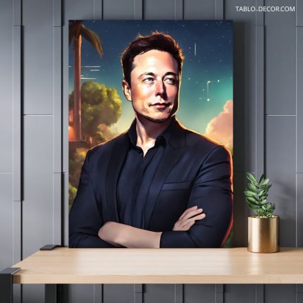 تابلو ایلان ماسک 18 Elon Musk