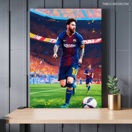 تابلو بازیکن مسی Messi player