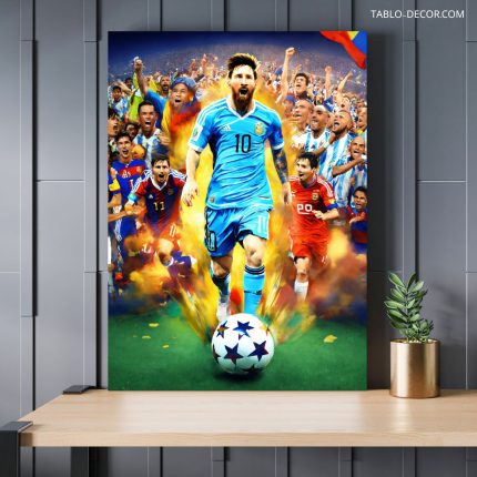 تابلو دکوراتیو ورزشی مسی Sports Messi