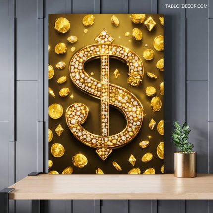 تابلو دلار طلایی Golden dollar