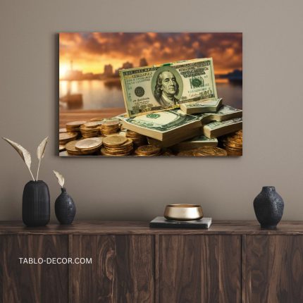 تابلو دلار در ساحل Dollars on the beach