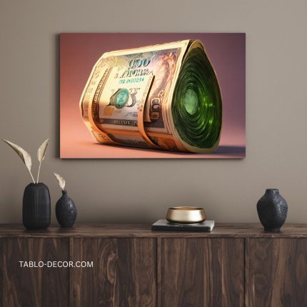 تابلو بسته اسکناس دلار Dollar bill