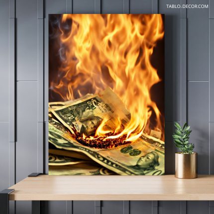 تابلو دلار سوخته Burnt dollar
