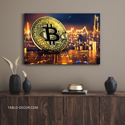 تابلو مدرن بیت کوین Bitcoin