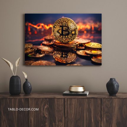 تابلو لوکس بیت کوین Bitcoin luxury