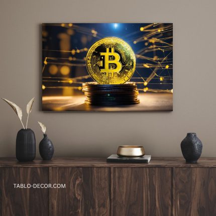 تابلو بیت کوین با کیفیت بالا High quality Bitcoin