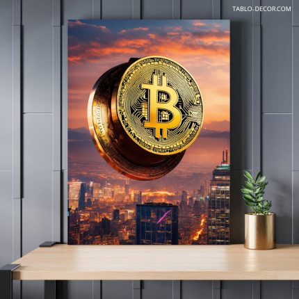 تابلو دکوراتیو بیت کوین Bitcoin