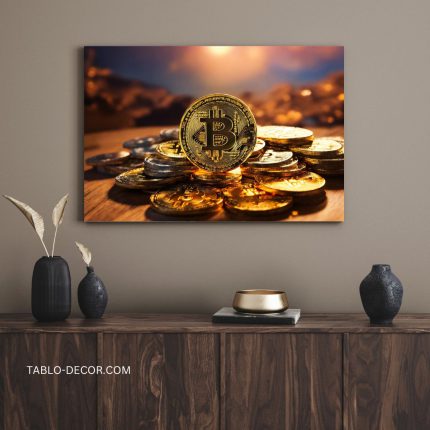 تابلو بیت کوین با طراحی مدرن Bitcoin with a modern design