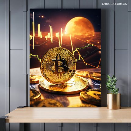 تابلو بیت کوین روی شاسی Bitcoin on the chassis