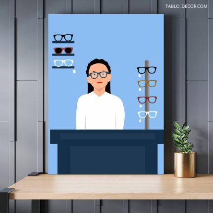 تابلو عینک سازی مدرن Modern eyewear