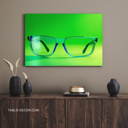 تابلو چشم پزشکی با طرح عینک Ophthalmology with eyeglass design