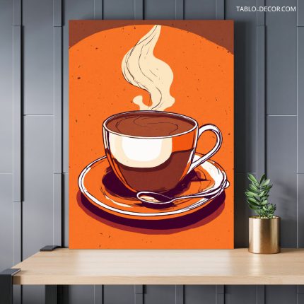 تابلو بخار قهوه coffee steam