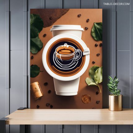تابلو قهوه دکوراتیو مدرن Modern decorative coffee