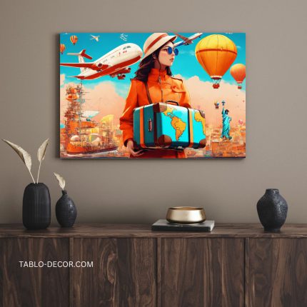 تابلو آژانس مسافرتی فانتزی Fantasy Travel Agency