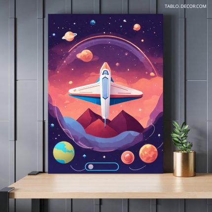 تابلو آژانس مسافرتی با طرح هواپیما Travel agency with airplane design