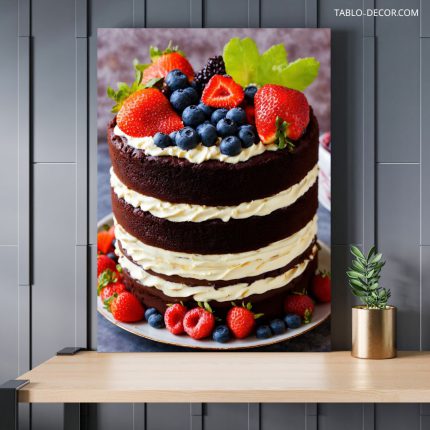 تابلو دکوراتیو مدرن کیک cake