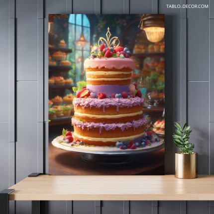 تابلو کیک چند طبقه Multi-layer cake