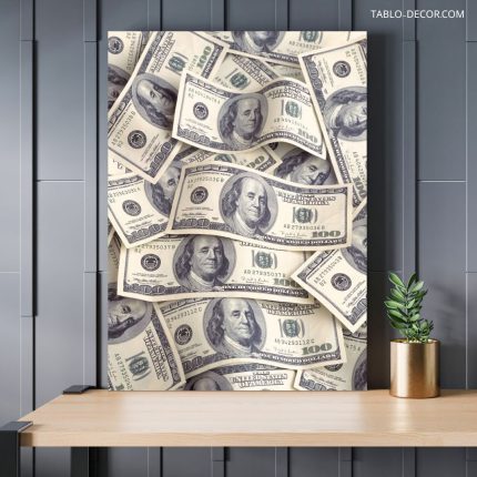 تابلو اسکناس های دلار Dollar bills