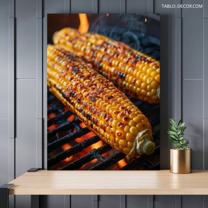 تابلو دکوراتیو مدرن ذرت تنوری oven corn