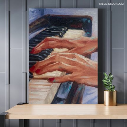 تابلو دکوراتیو پیانو با سبک هنری Piano with artistic style