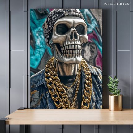 تابلو دکوراتیو اسکلت با کیفیت بالا High quality skeleton