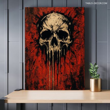 تابلو اسکلت ترسناک Scary skeleton