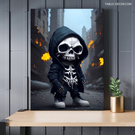 تابلو اسکلت فانتزی کارتونی Cartoon fantasy skeleton