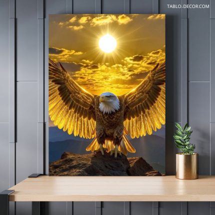 تابلو عقاب و آفتاب تابان The eagle and the shining sun