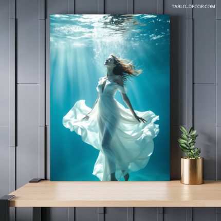 تابلو دکوراتیو پری دریایی زیبا Beautiful mermaid