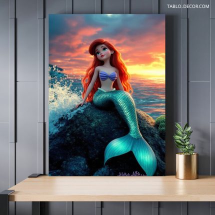 تابلو پری دریایی فانتزی Fantasy mermaid