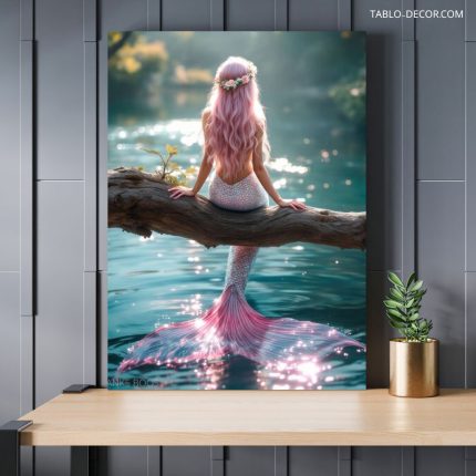 تابلو دکوراتیو پری دریایی mermaid