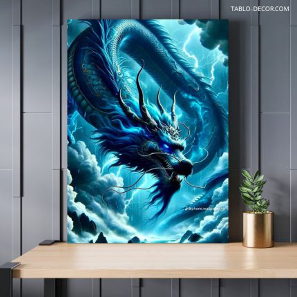 تابلو اژدهای آبی Blue Dragon