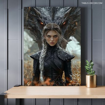 تابلو اژدهای وحشی Wild dragon