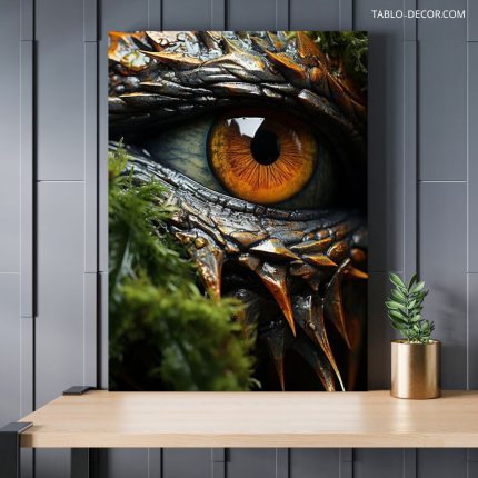 تابلو چشمان اژدهای مغرور The eyes of a proud dragon