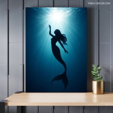 تابلو فانتزی پری دریایی زیبا و خاص Beautiful and special mermaid