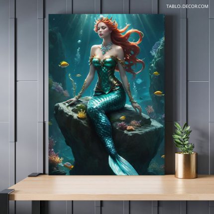 تابلو دکوراتیو پری دریایی افسانه ای The legendary mermaid