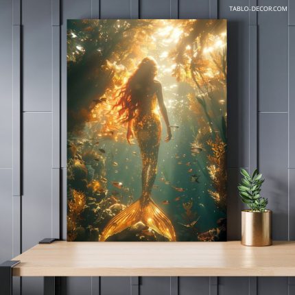 تابلو دکوراتیو فانتزی پری دریایی Mermaid fantasy