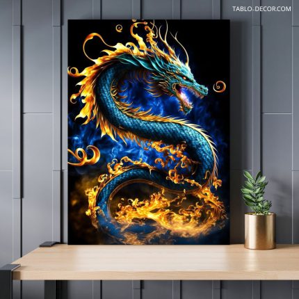 تابلو اژدها آتشین Fire Dragon