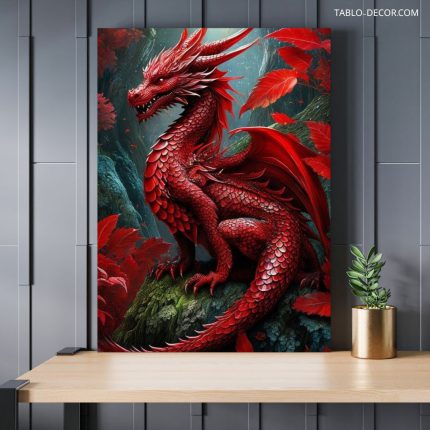 تابلو اژدهای قرمز Red Dragon