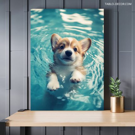 تابلو سگ بامزه cute dog