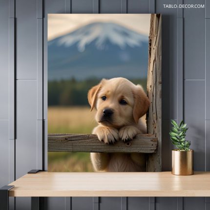 تابلو دکوراتیو مدرن سگ the dog