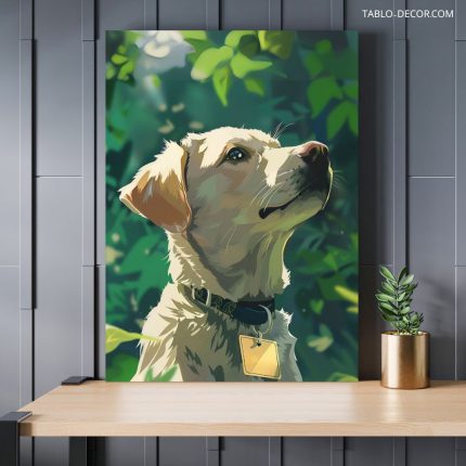 تابلو هنری سگ the dog