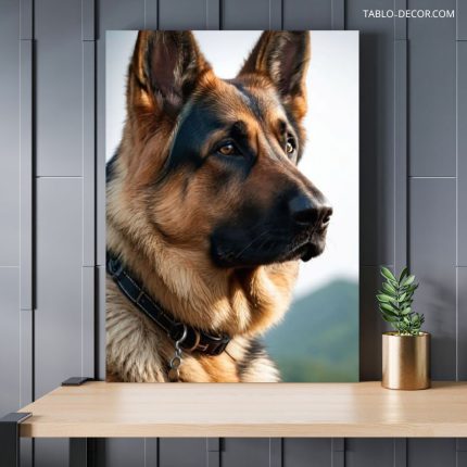 تابلو سگ با طراحی ماندگار A dog with a lasting design