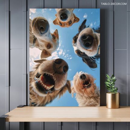 تابلو شاسی دیواری سگ Dog wall mount