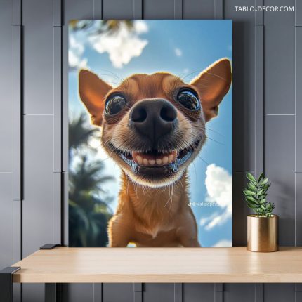 تابلو سگ دیواری wall dog