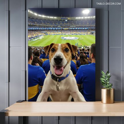 تابلو سگ در استادیوم The dog in the stadium