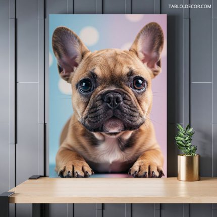 تابلو دیواری سگ بامزه cute dog