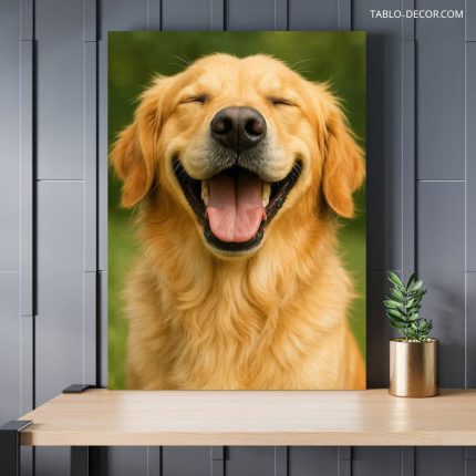 تابلو سگ خوشحال happy dog