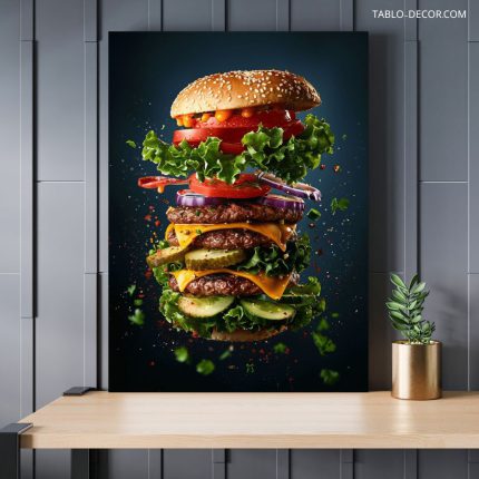تابلو برگر 4 burger