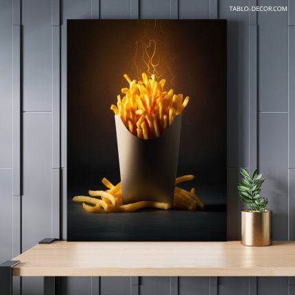 تابلو سیب زمینی سرخ کرده 2 French fries